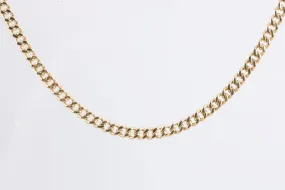 21" 14k Yellow Gold Curb Chain (23.56g.)