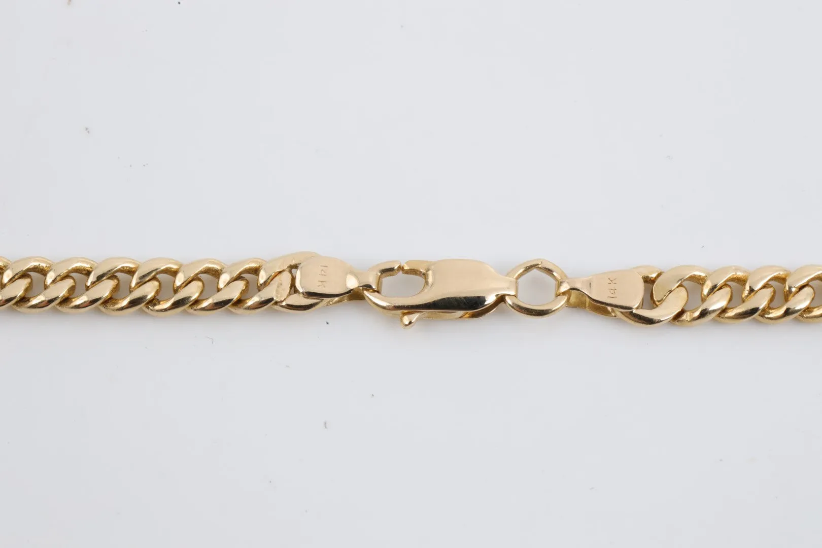 21" 14k Yellow Gold Curb Chain (23.56g.)