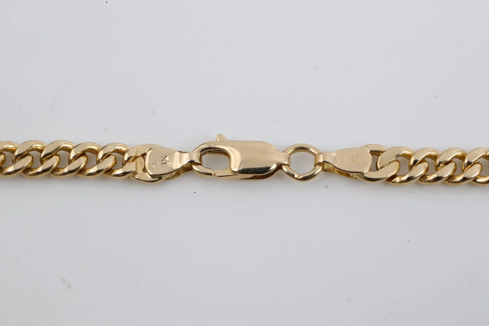 21" 14k Yellow Gold Curb Chain (23.56g.)