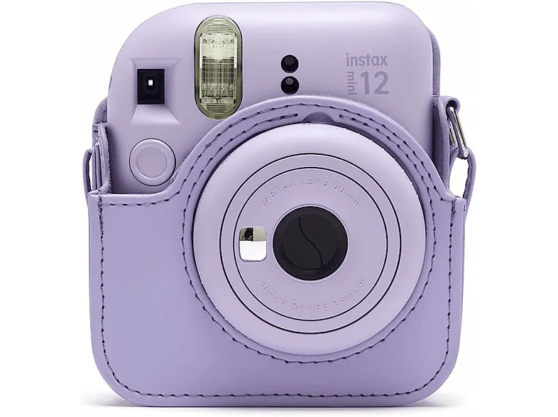 Accesorio cámara instantánea - Fujifilm Kit Instax Mini 12, Funda, 10 sobres, Cuerda,  Lila