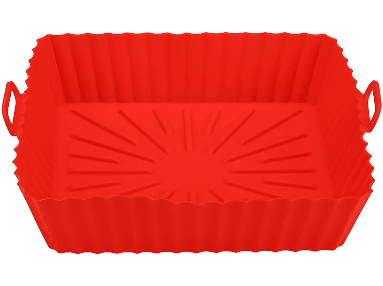 Accesorio freidora - NK HO330024, Base de Silicona, 20 cm, Apto Lavavajillas, Apto Microondas, Hasta 220º, Rojo