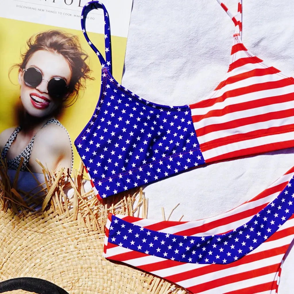 All-American Beauty Flag Bikini