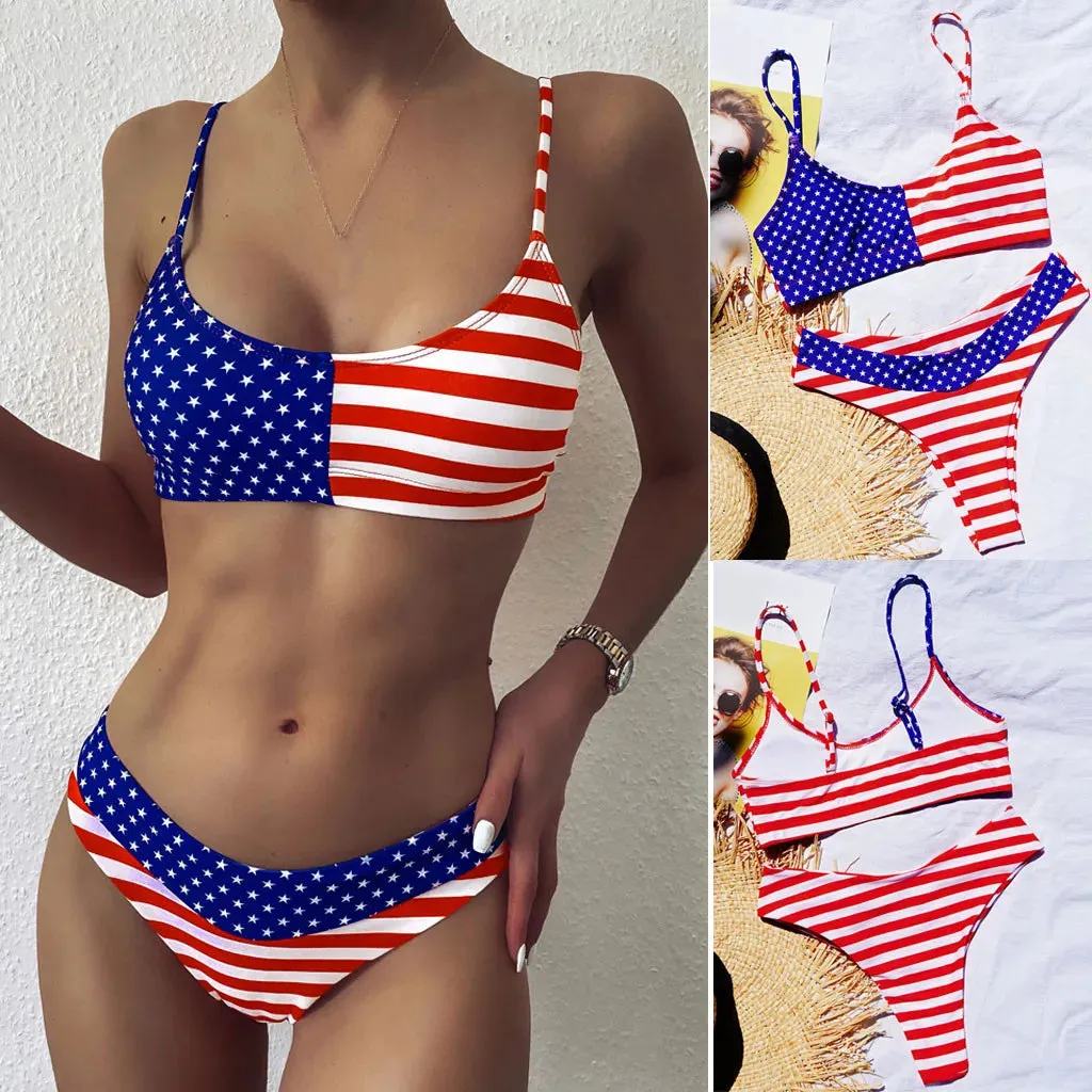 All-American Beauty Flag Bikini