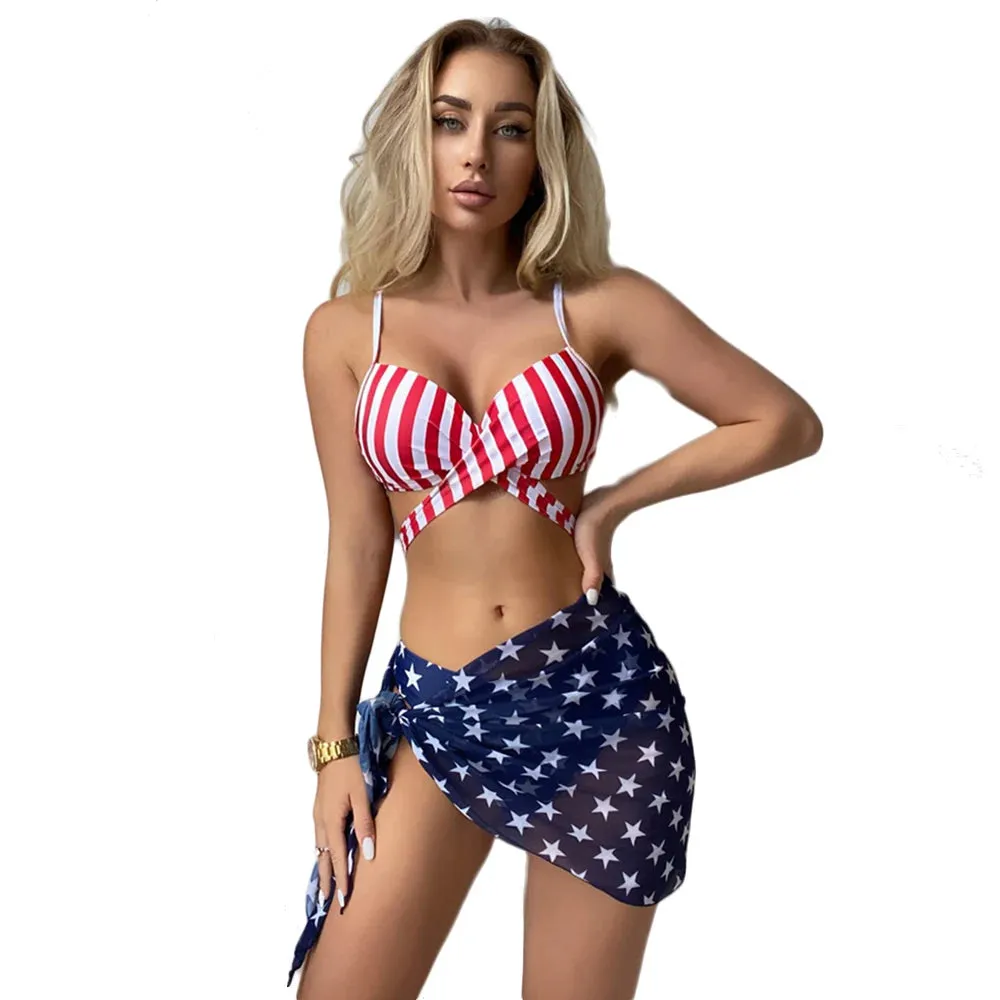 All-American Goddess USA Bikini Set