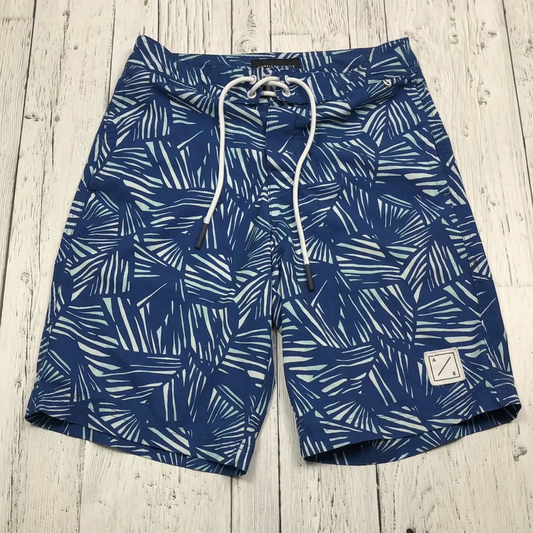 American Eagle blue patterned swim shorts - His XS