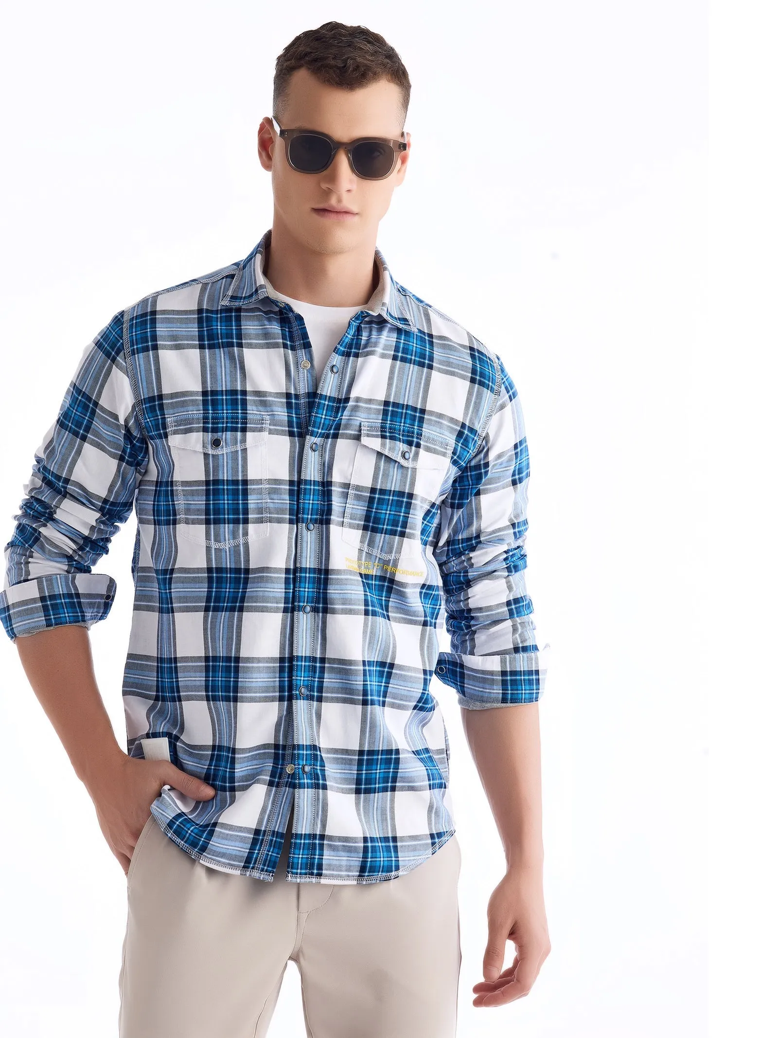 Blue Checked Urban Shirt