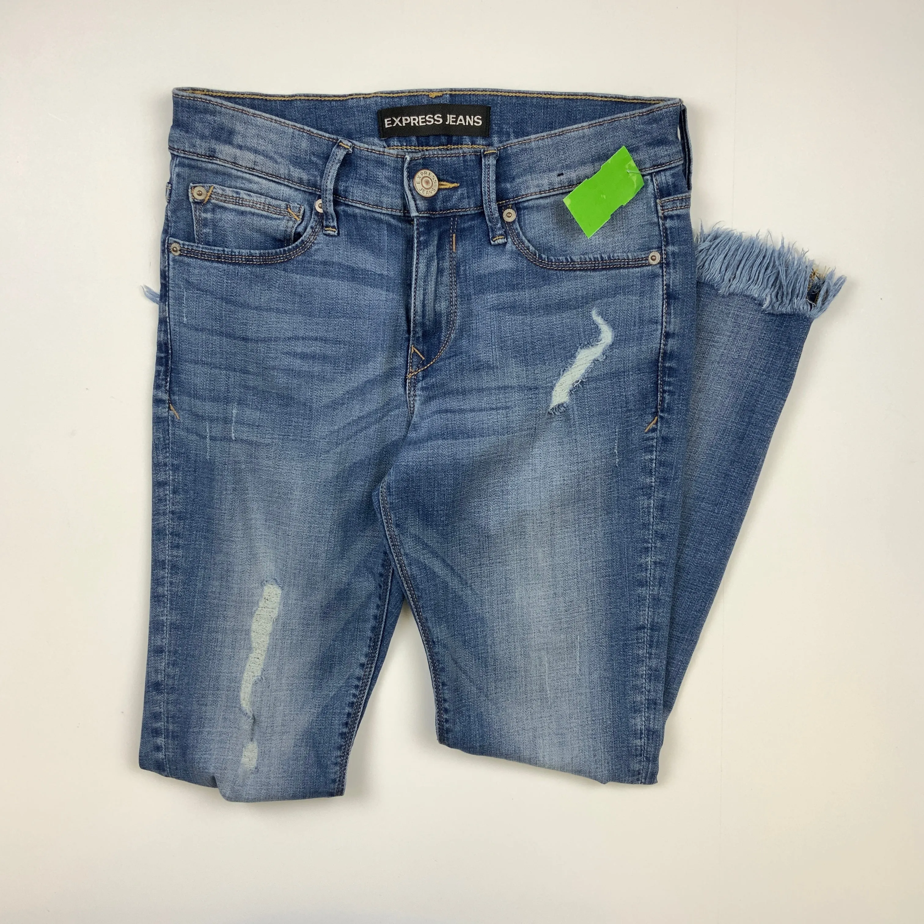 Blue Denim Jeans Skinny Express, Size 4