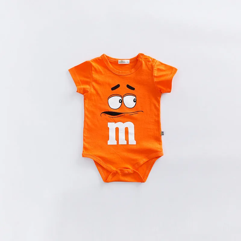 Unisex M&M Themed Onesie Rompers for Children