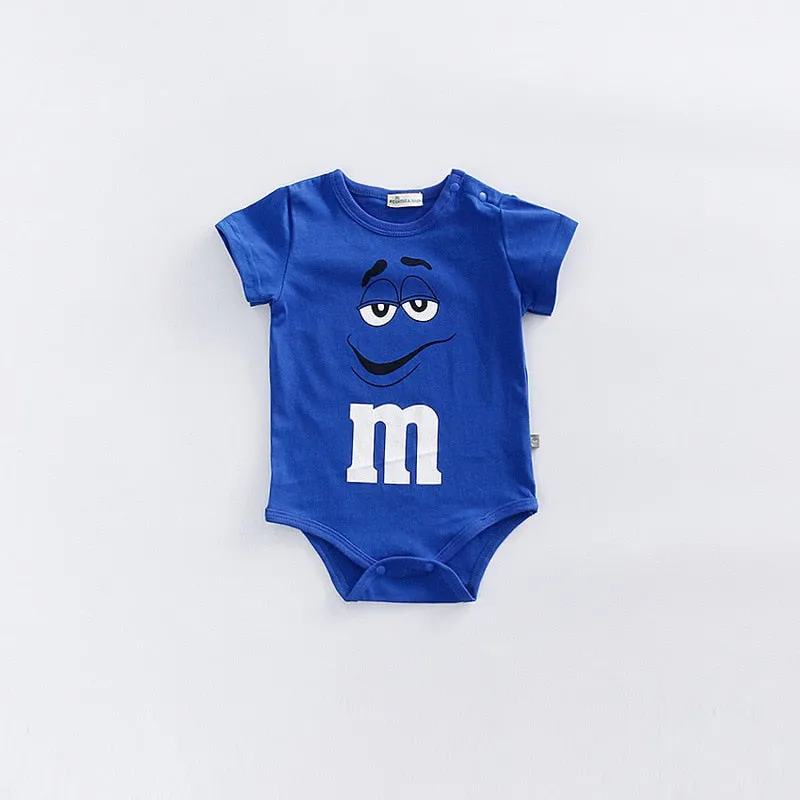 Unisex M&M Themed Onesie Rompers for Children