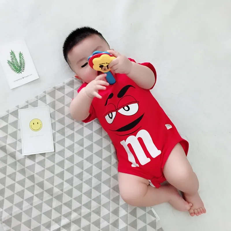 Unisex M&M Themed Onesie Rompers for Children