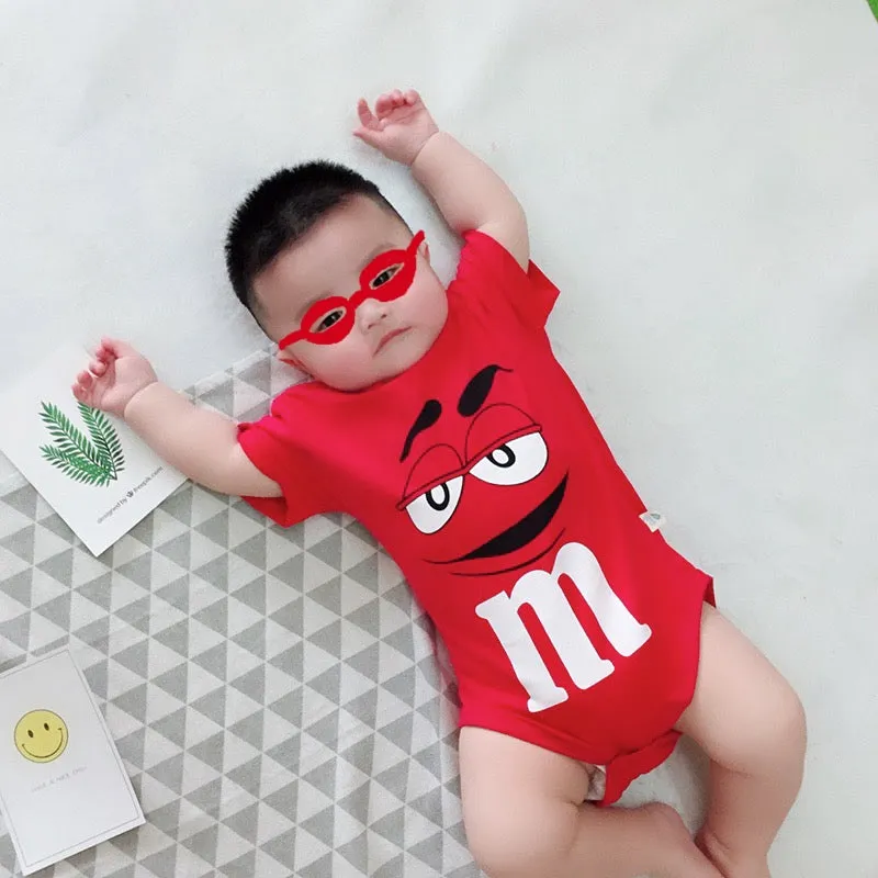 Unisex M&M Themed Onesie Rompers for Children