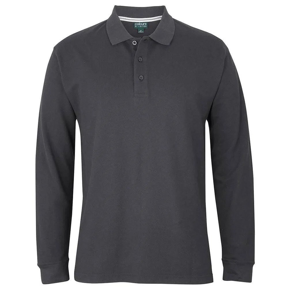 C of C Long Sleeve Pique Polo