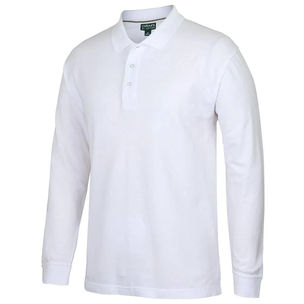 C of C Long Sleeve Pique Polo