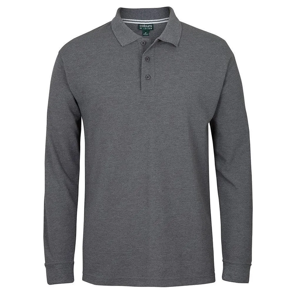 C of C Long Sleeve Pique Polo