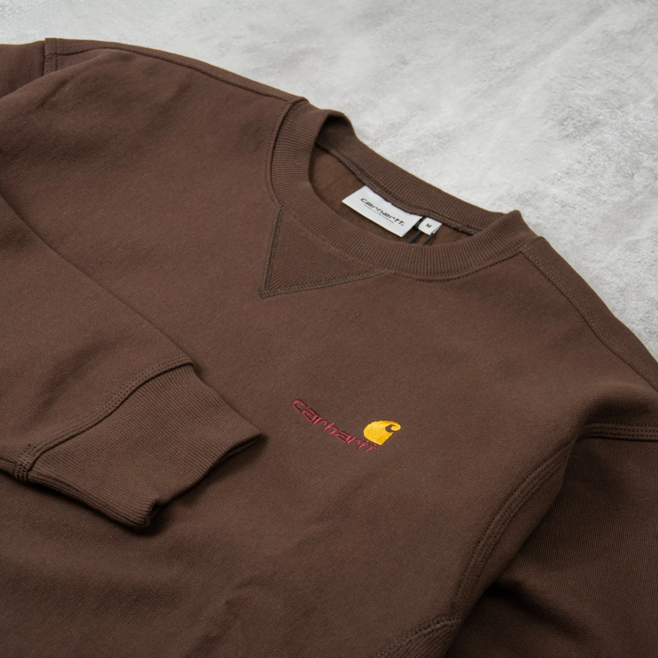 Carhartt WIP American Script Sweat - Tobacco