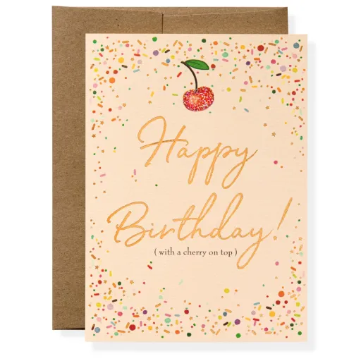 Cherry On Top Birthday Card