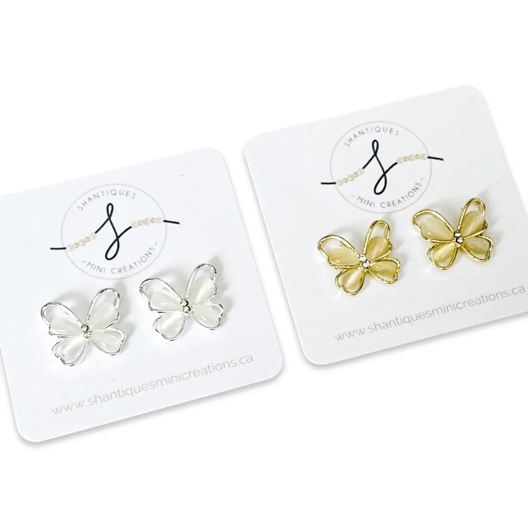 Clip-On Earrings - Butterflies