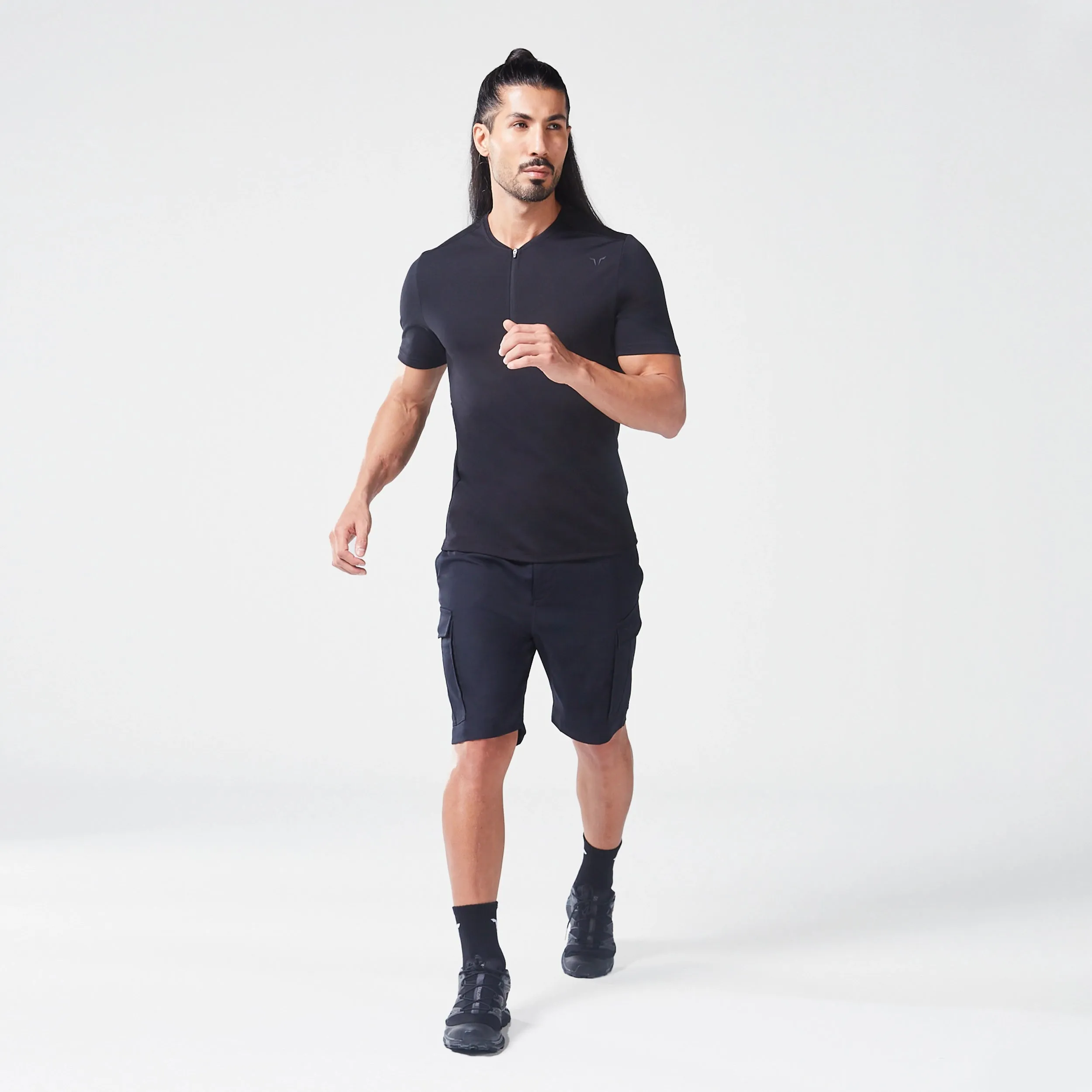 Code Zipped Urban Tee - Black