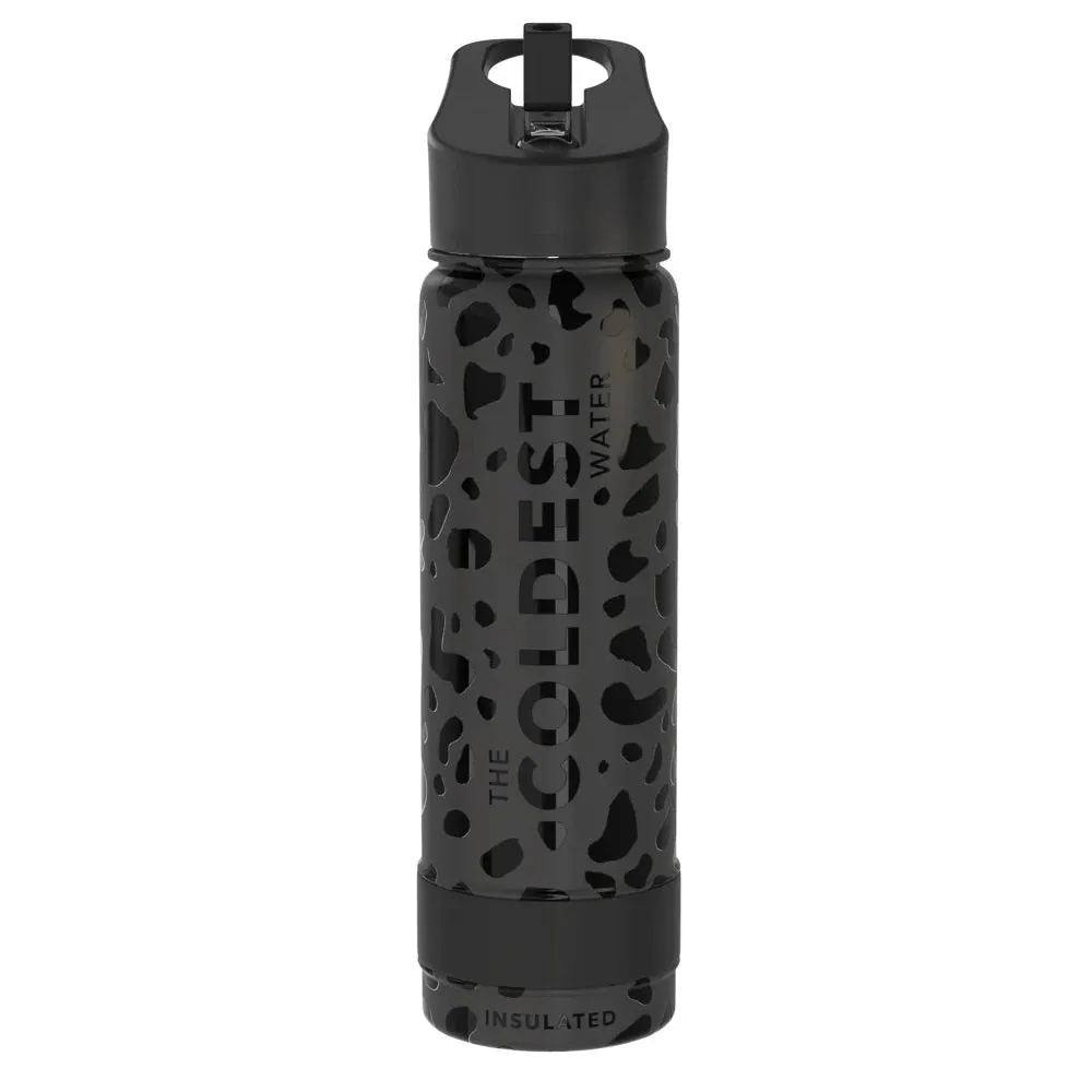 COLDEST SPORTS BOTTLE BLACK LEOPARD 21 OZ