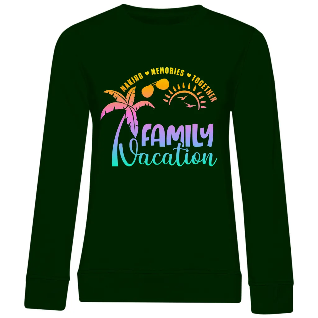 Damen Premium Bio Sweatshirt Family Vacation A1