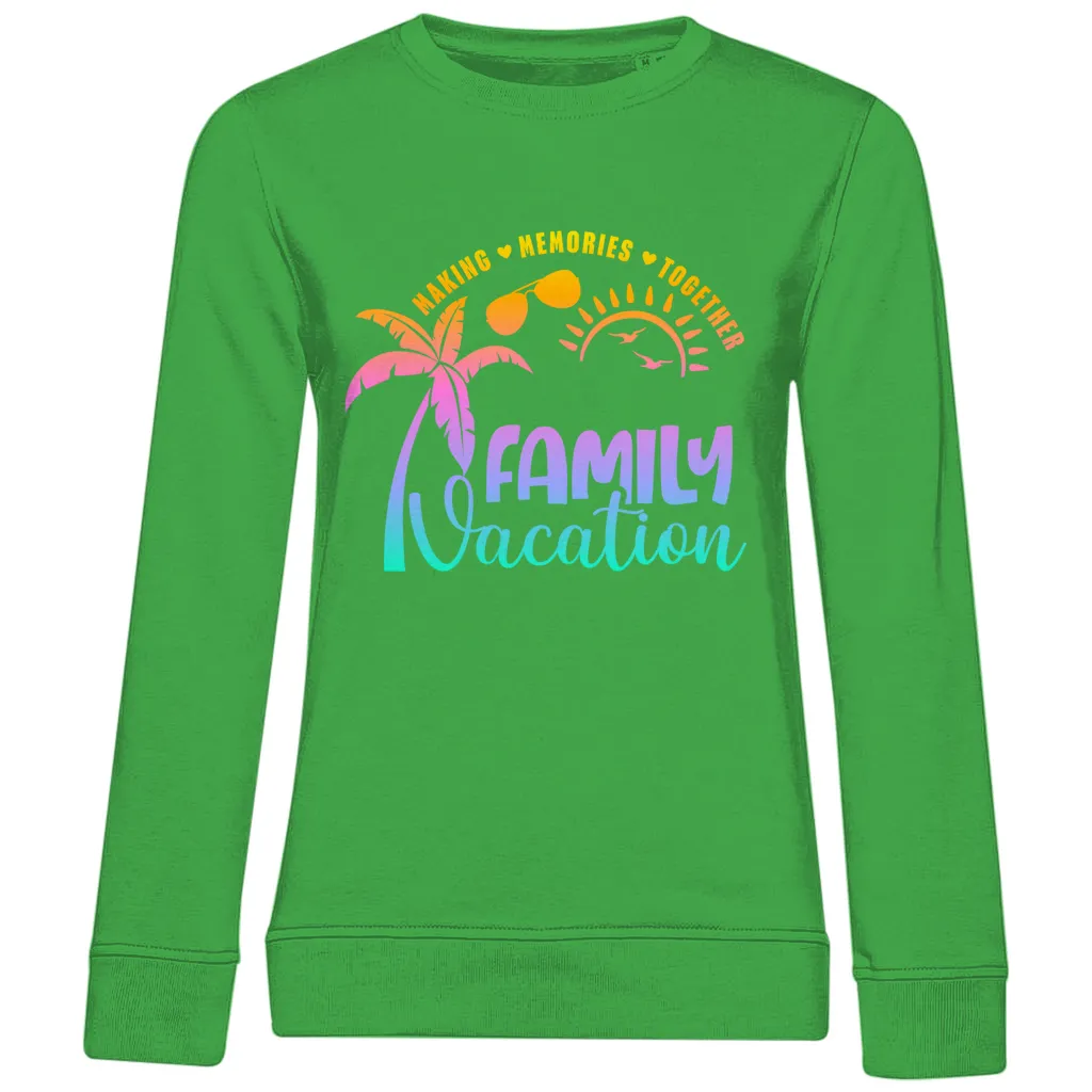 Damen Premium Bio Sweatshirt Family Vacation A1