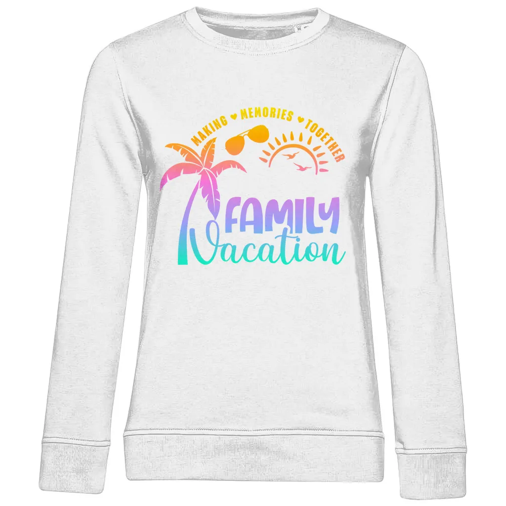 Damen Premium Bio Sweatshirt Family Vacation A1