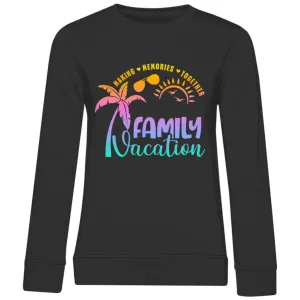 Damen Premium Bio Sweatshirt Family Vacation A1