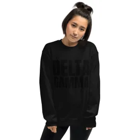 DG Black on Black Crewneck