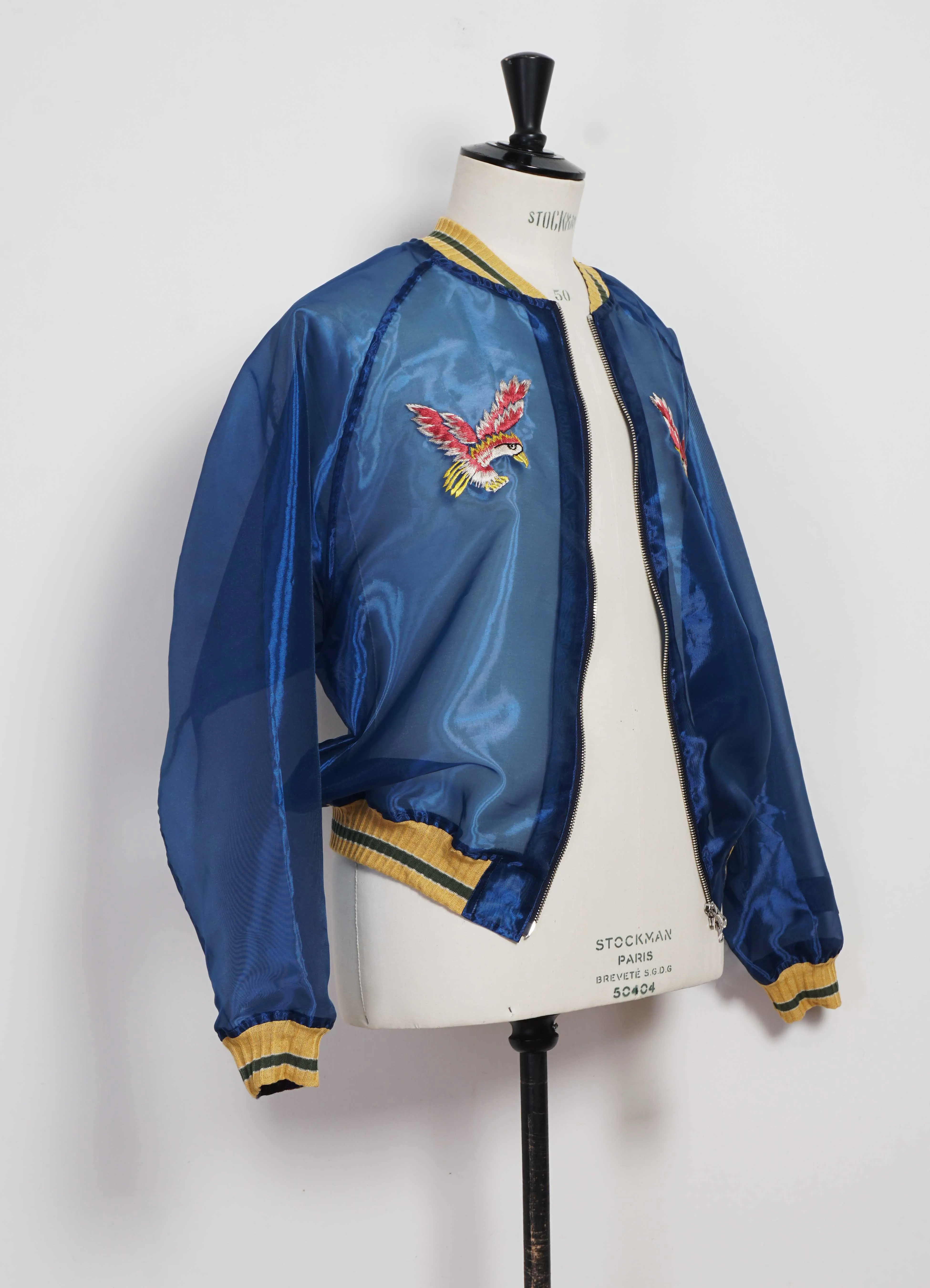 EAGLE | Sheer Pearl Souvenir Jacket | Dark Blue