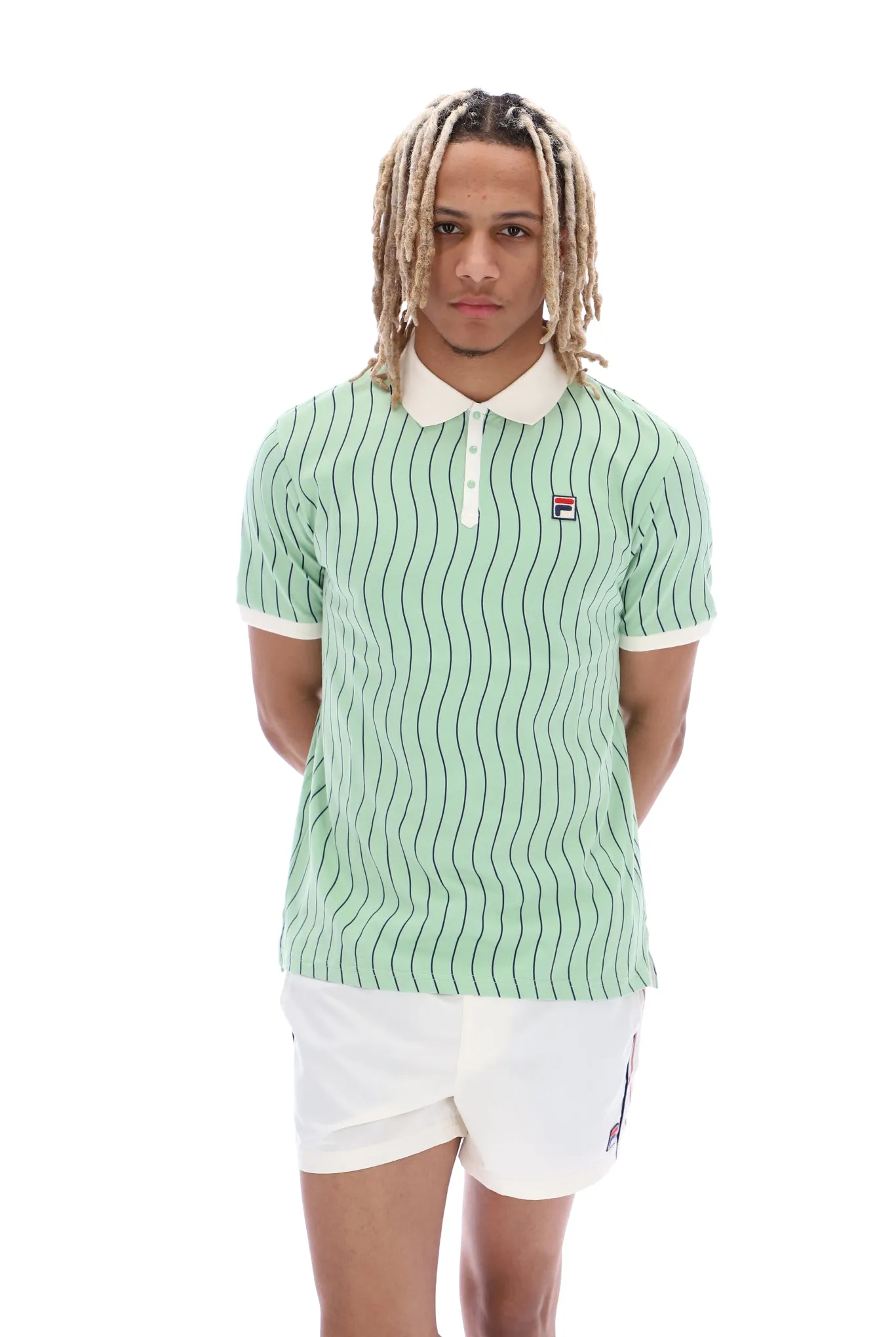 Ellery Wave Striped Polo