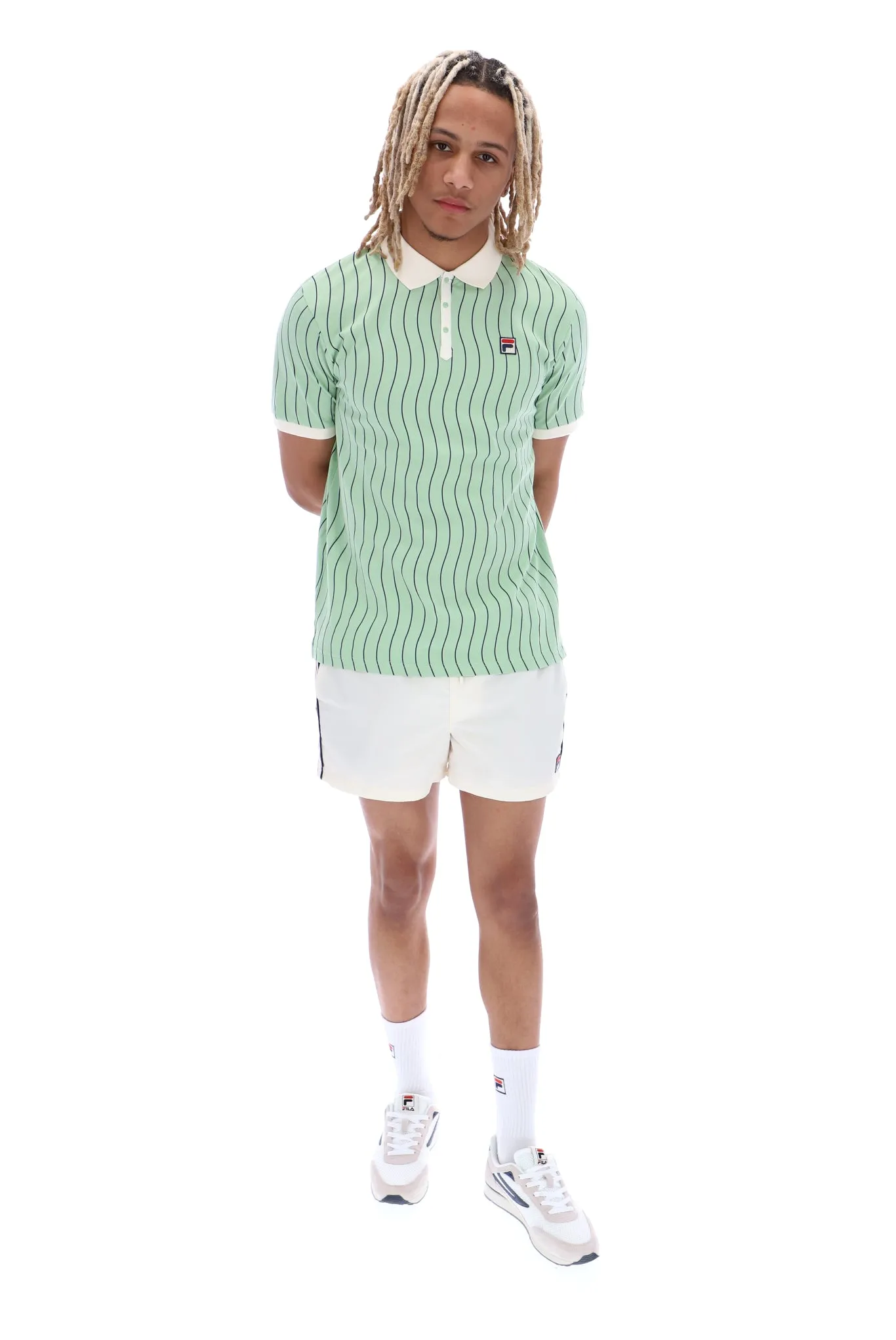 Ellery Wave Striped Polo