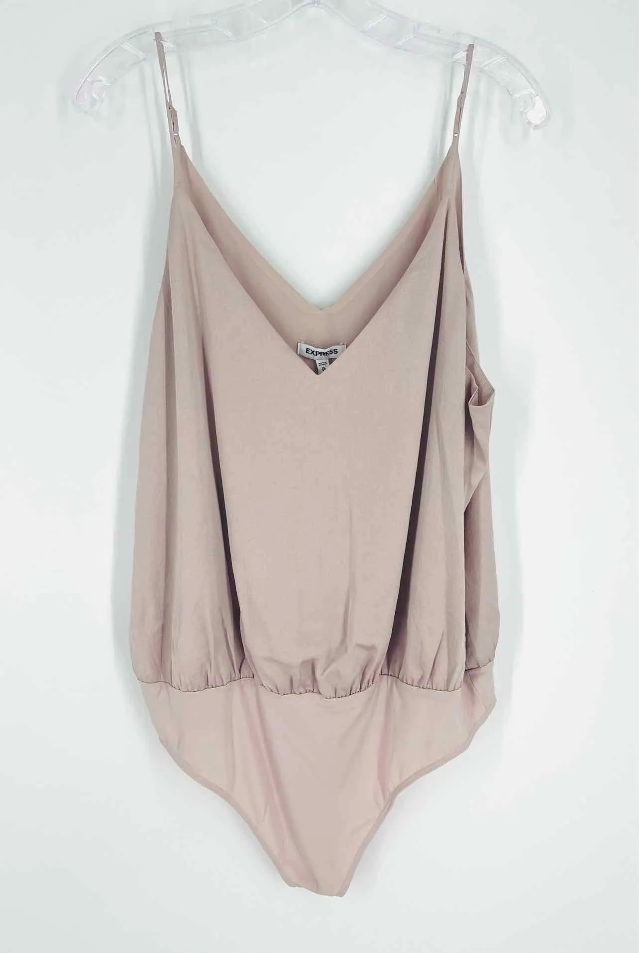 Express Size XL Taupe Solid Tops Top-Sleeveless