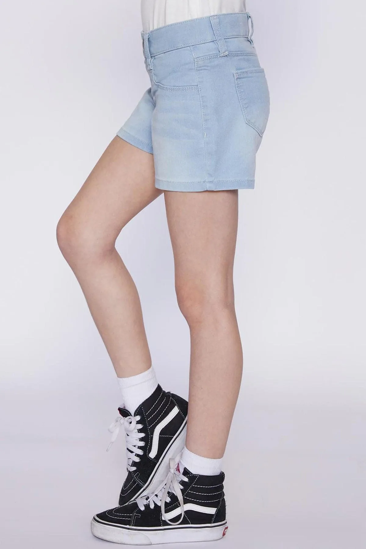 Girls Pull-On Denim Shorts