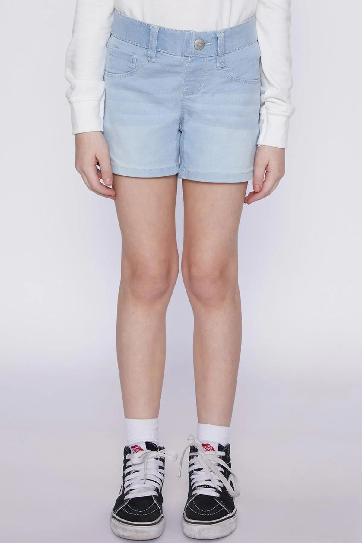 Girls Pull-On Denim Shorts