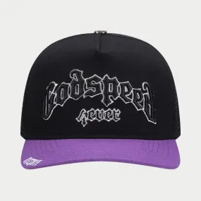 GODSPEED GS FOREVER TRUCKER HAT PURPLE/BLACK