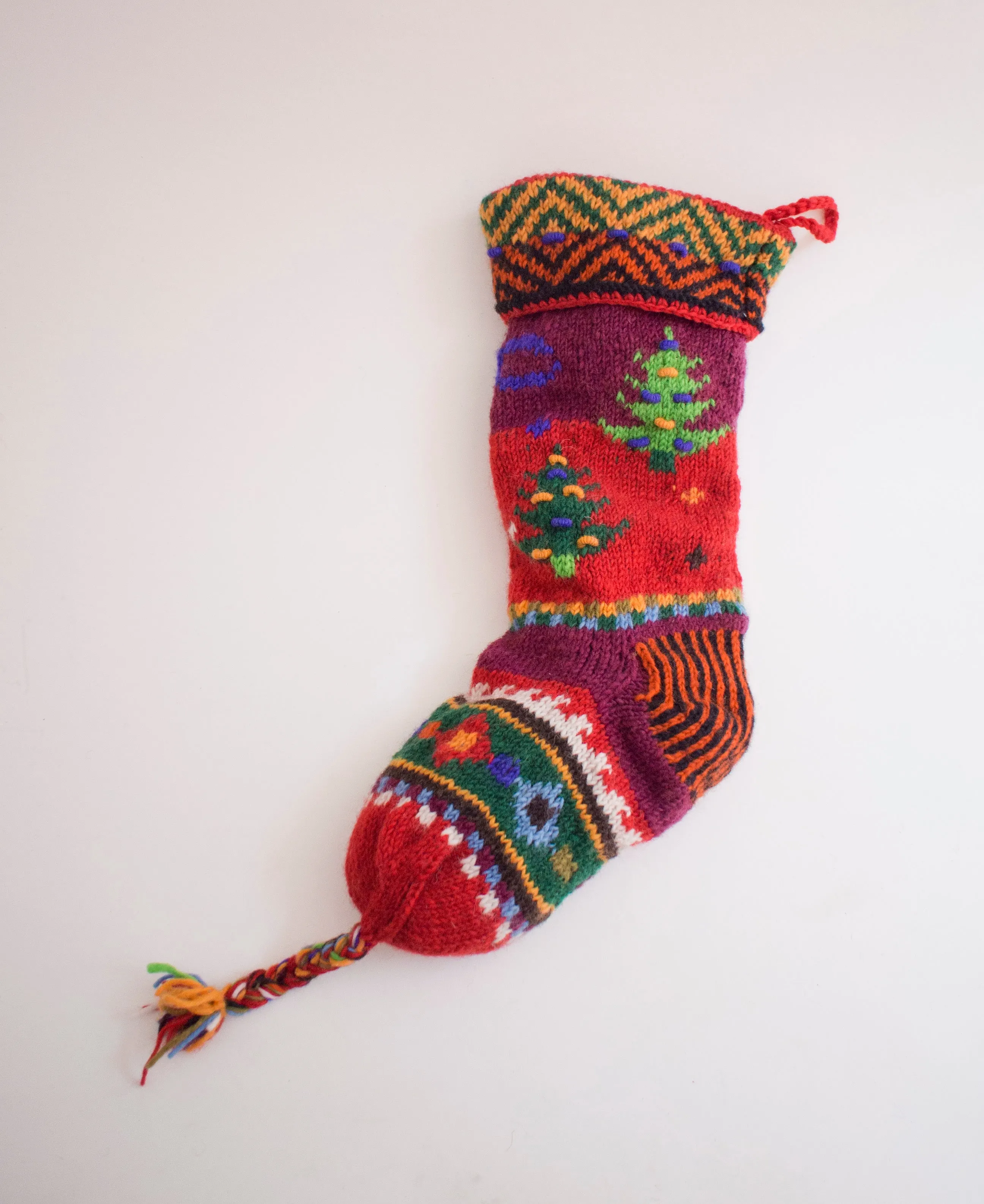 Hand Knit Old World Stockings - Holiday