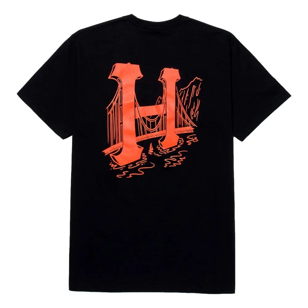 HUF GOLDEN GATE CLASSIC H S/S TEE-BLACK