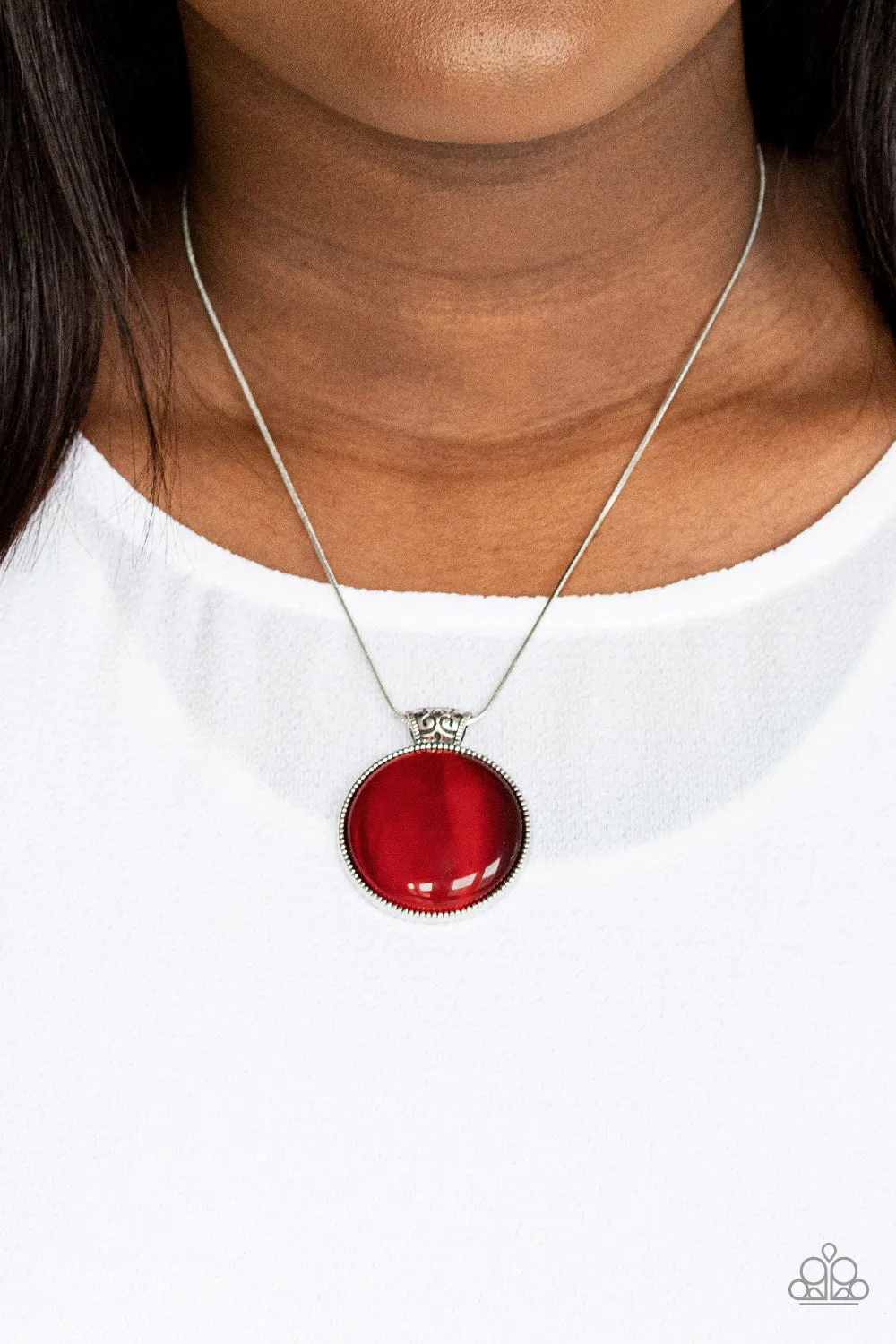 Look Into My Aura - Red Necklace