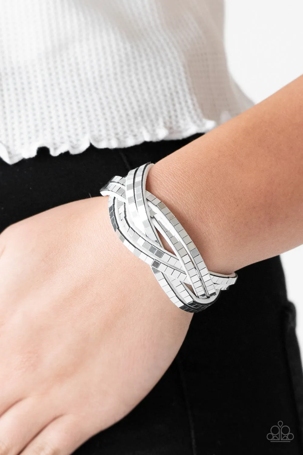 Looking For Trouble - White Urban Bracelet