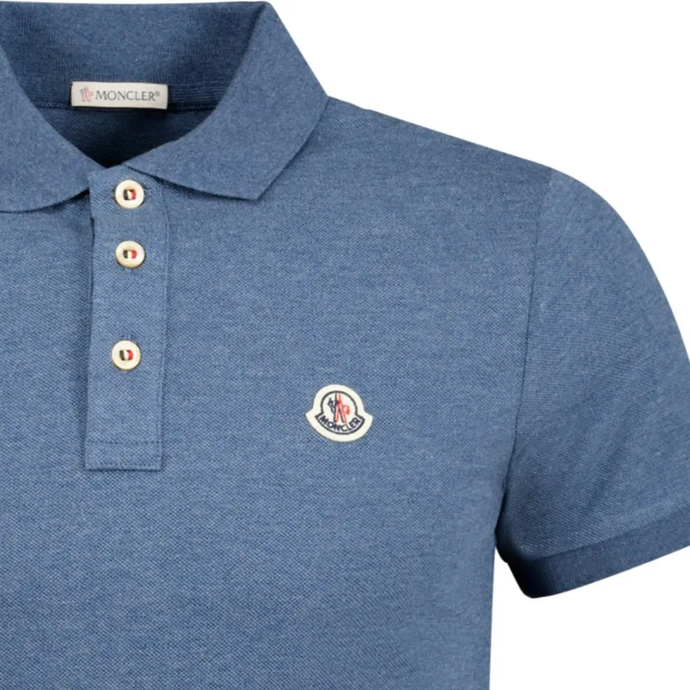 'Maglia Manica C' Polo-Shirt Blue