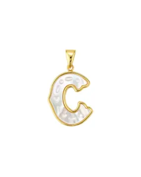 Medium Letter Charm - C