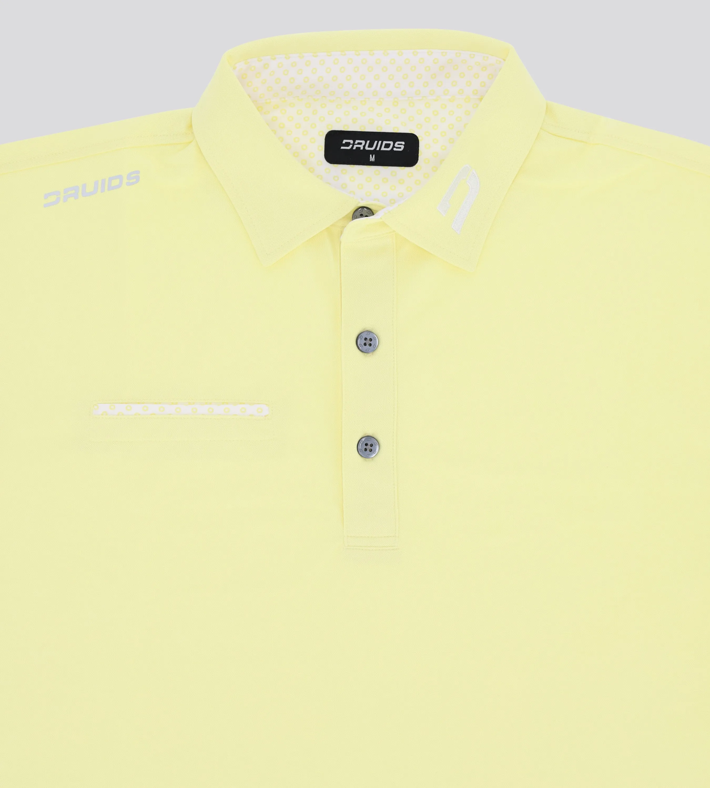 MEN'S FASHION POCKET POLO SHIRT - LEMON