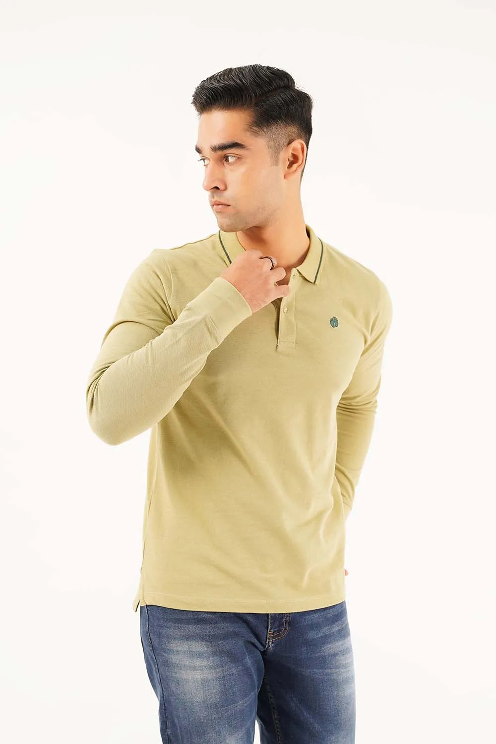 Men's Full Sleeve Fashion Polo