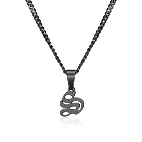 Mini Old English Initial - Black