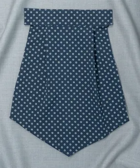 Old School Polka Dot Blue Cravat