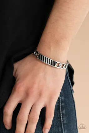 Paparazzi Keep Your Guard Up Silver Urban Bracelet