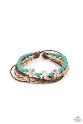 Paparazzi Raffia Remix - Blue Urban Bracelet