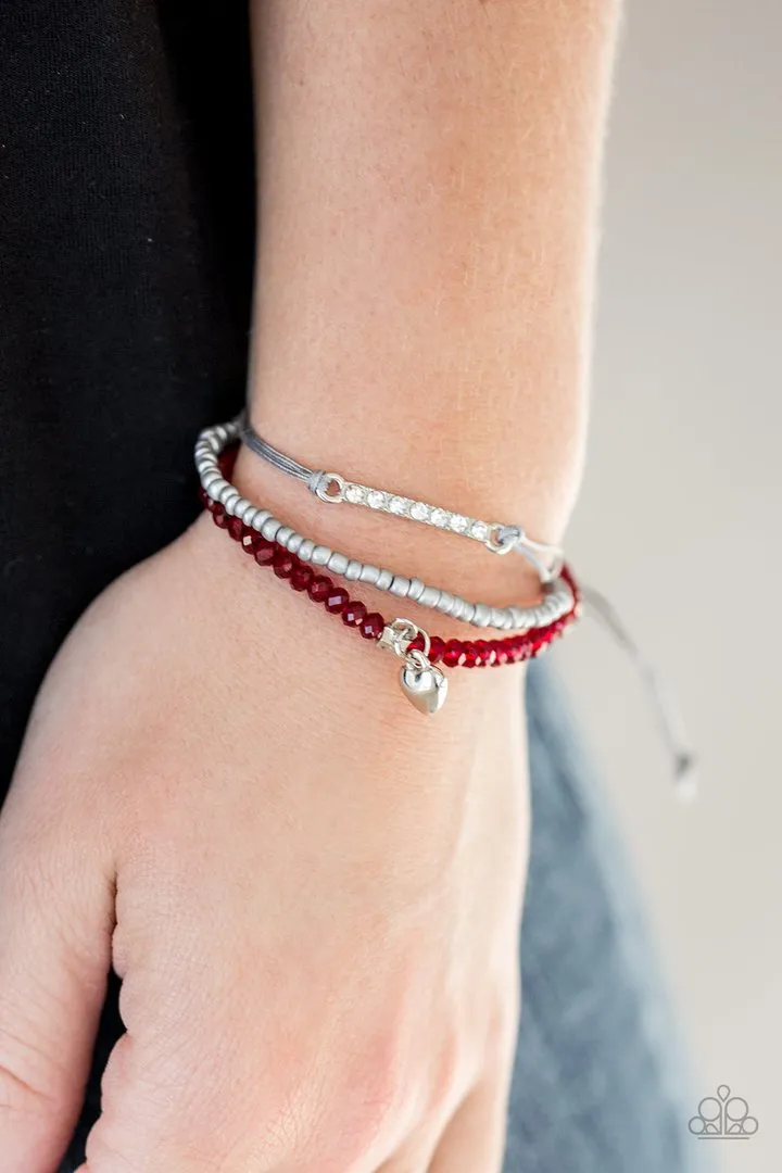 Paparazzi Reckless Romance - Red Urban Bracelet