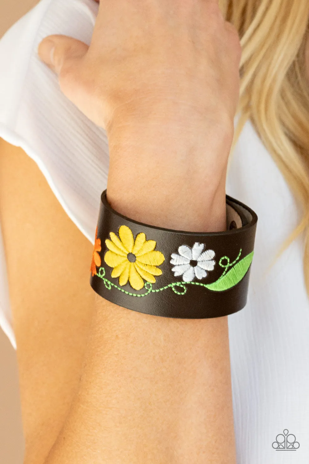 Paparazzi Western Eden - Yellow Urban Bracelet