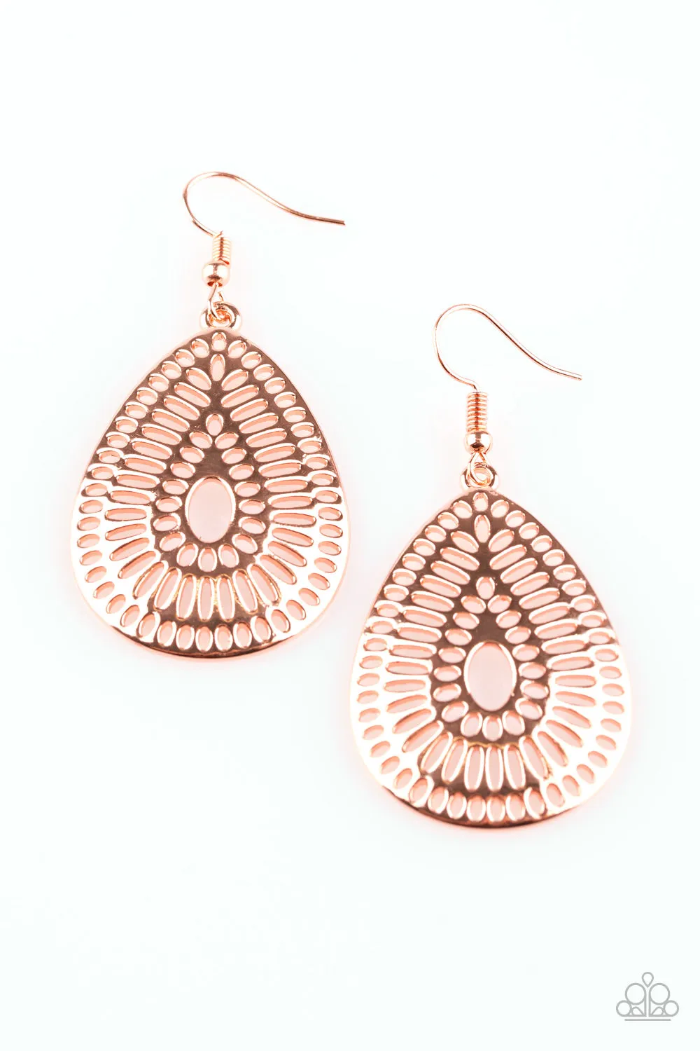 Paparazzi You Look GRATE! Copper Earrings